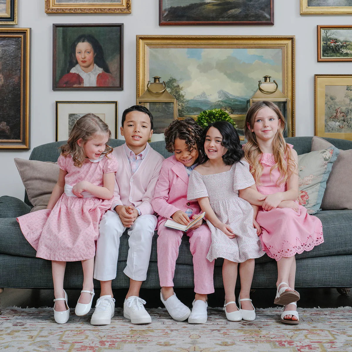 Organic Smocked Bell Sleeve Dress