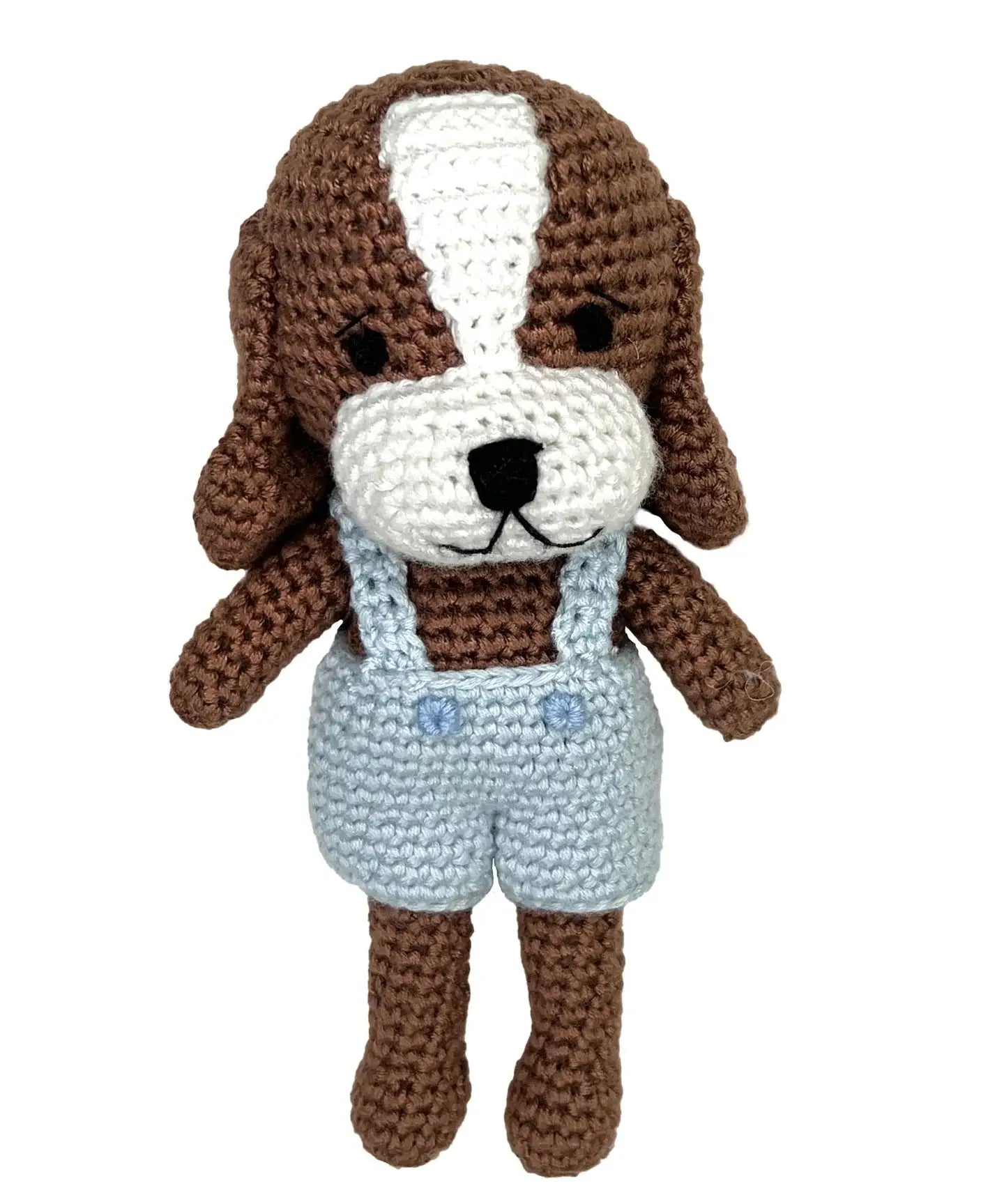 Dog Bamboo Crochet Rattle