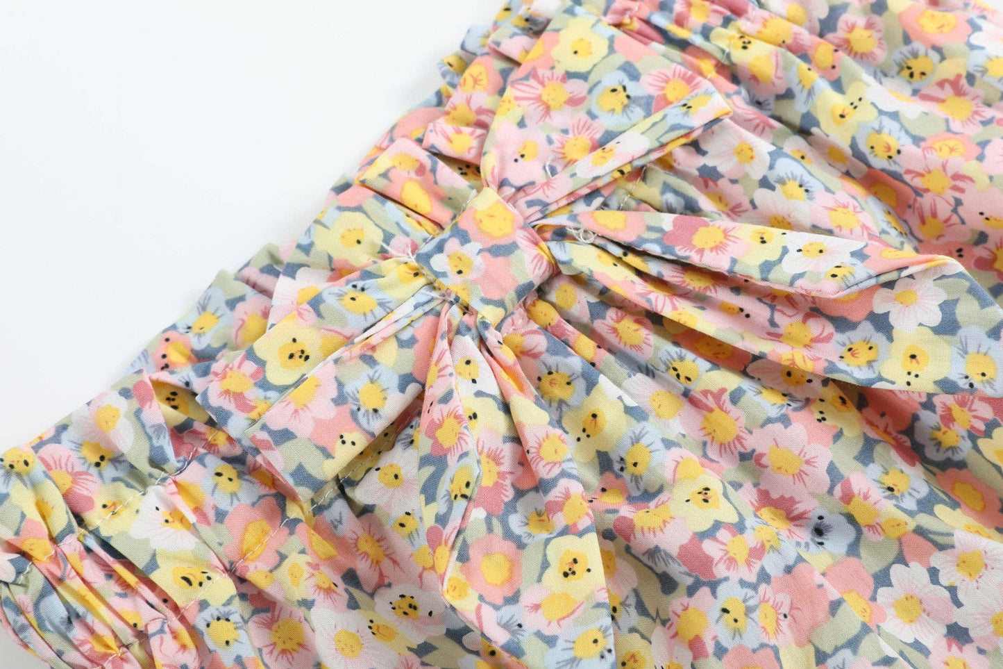 Peach Floral Print Bloomer and Shirt Set