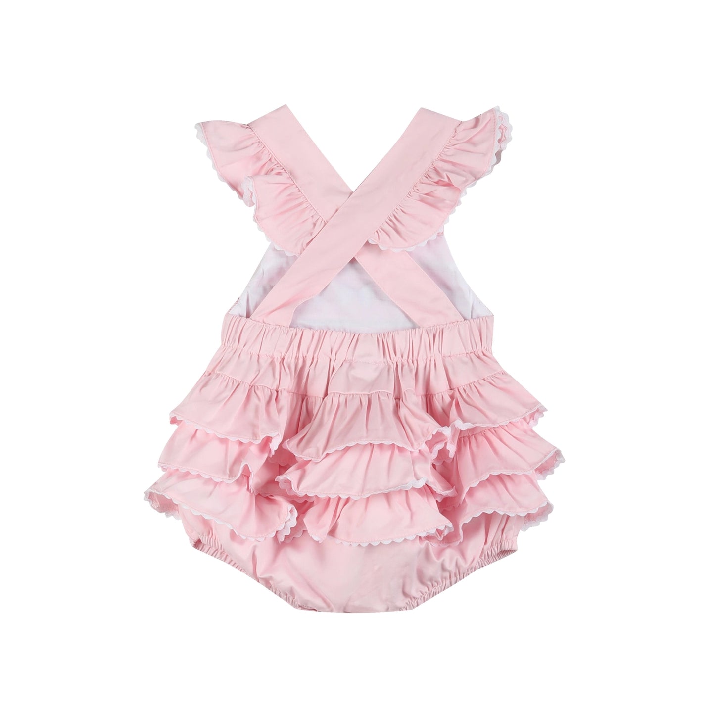 Hadley Pink Smocked Romper