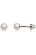 Sterling Silver Baby Pearl Earrings