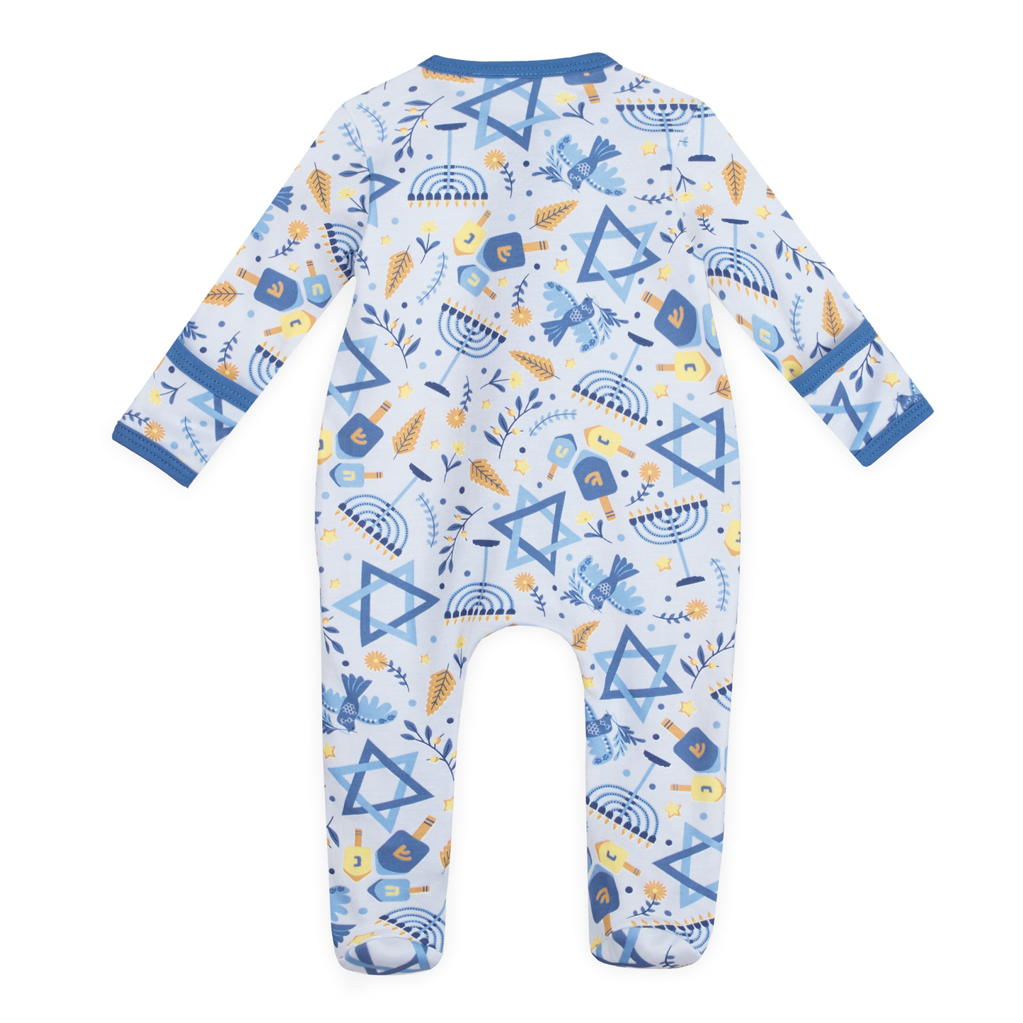 Hanukkah Nights Zip Footie