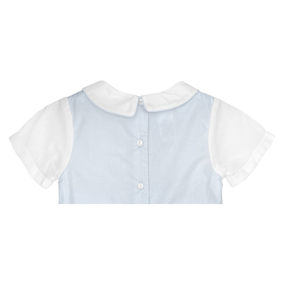Light Blue Romper with Side Tabs