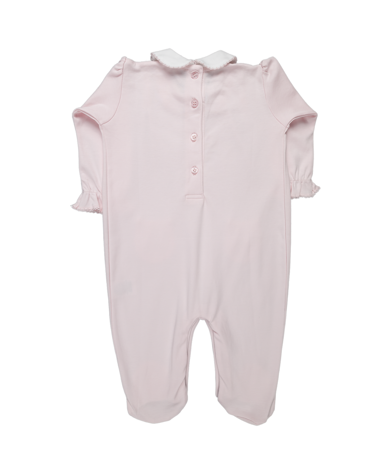 Baby Girl and Bunny Open Back Pima Jumpsuit