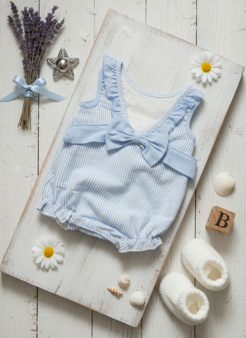 Seaside ruffle Bubble Romper