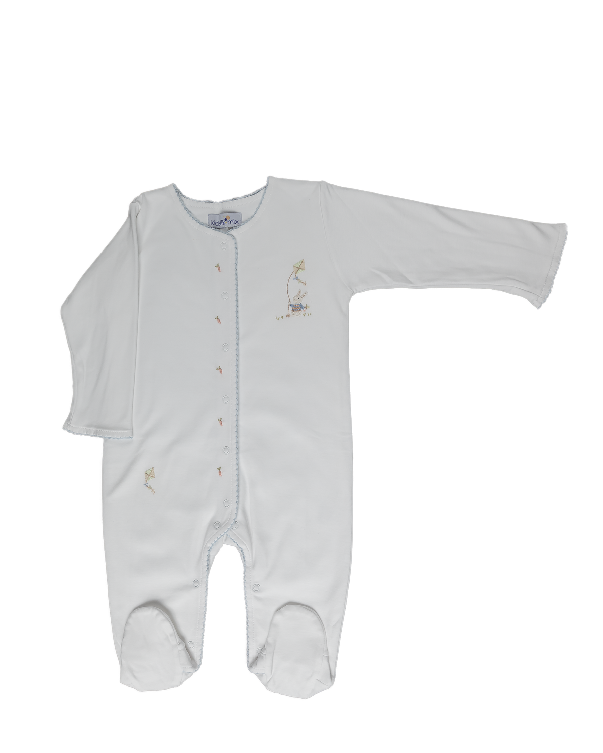 Baby Boy Bunny Play Pima Cotton Premium Jumpsuit
