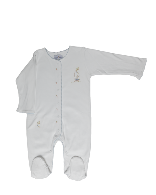 Baby Boy Bunny Play Pima Cotton Premium Jumpsuit