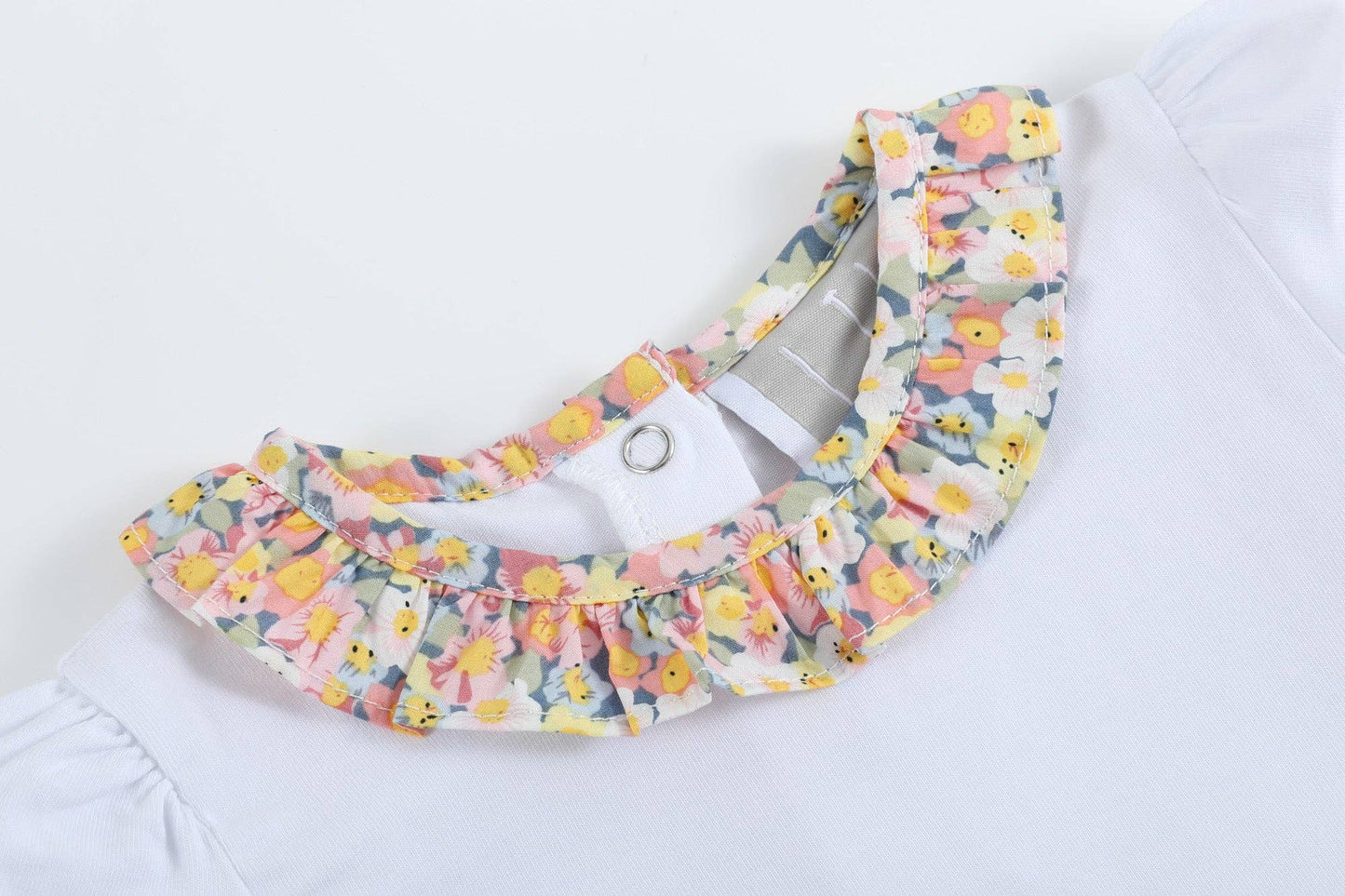 Peach Floral Print Bloomer and Shirt Set