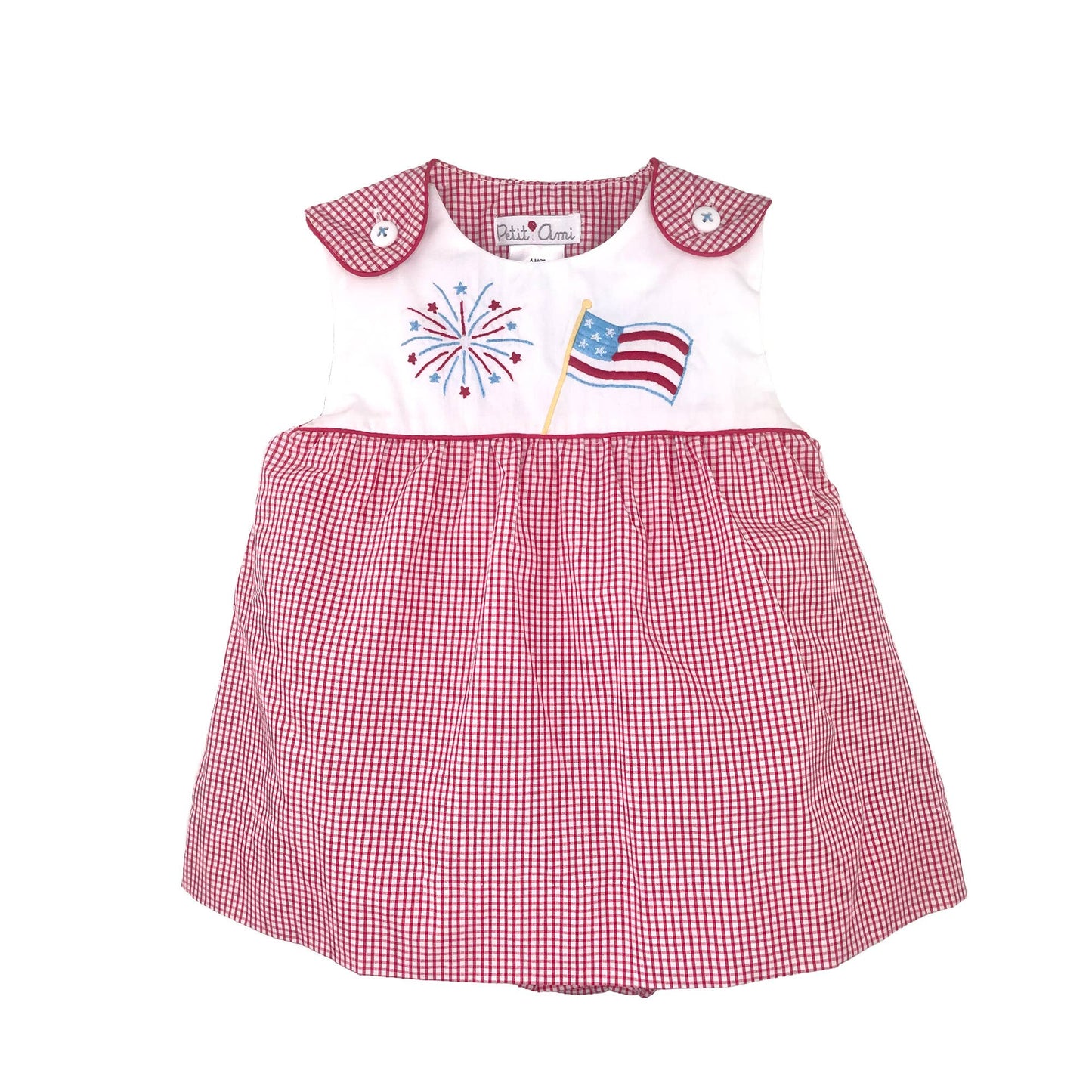 Sunbubble with Overlay Skirt & 4th of July Embroidery