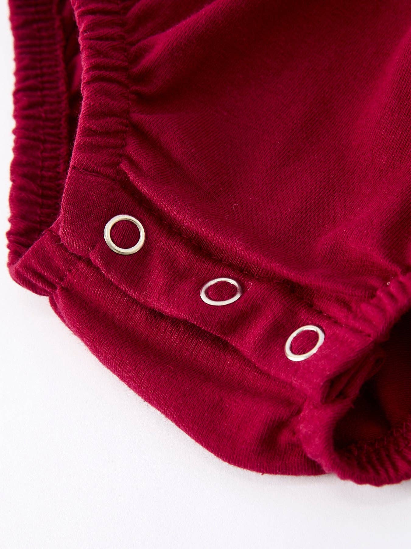 Christmas Embroidered Baby Girls Romper with Green Plaid Bow