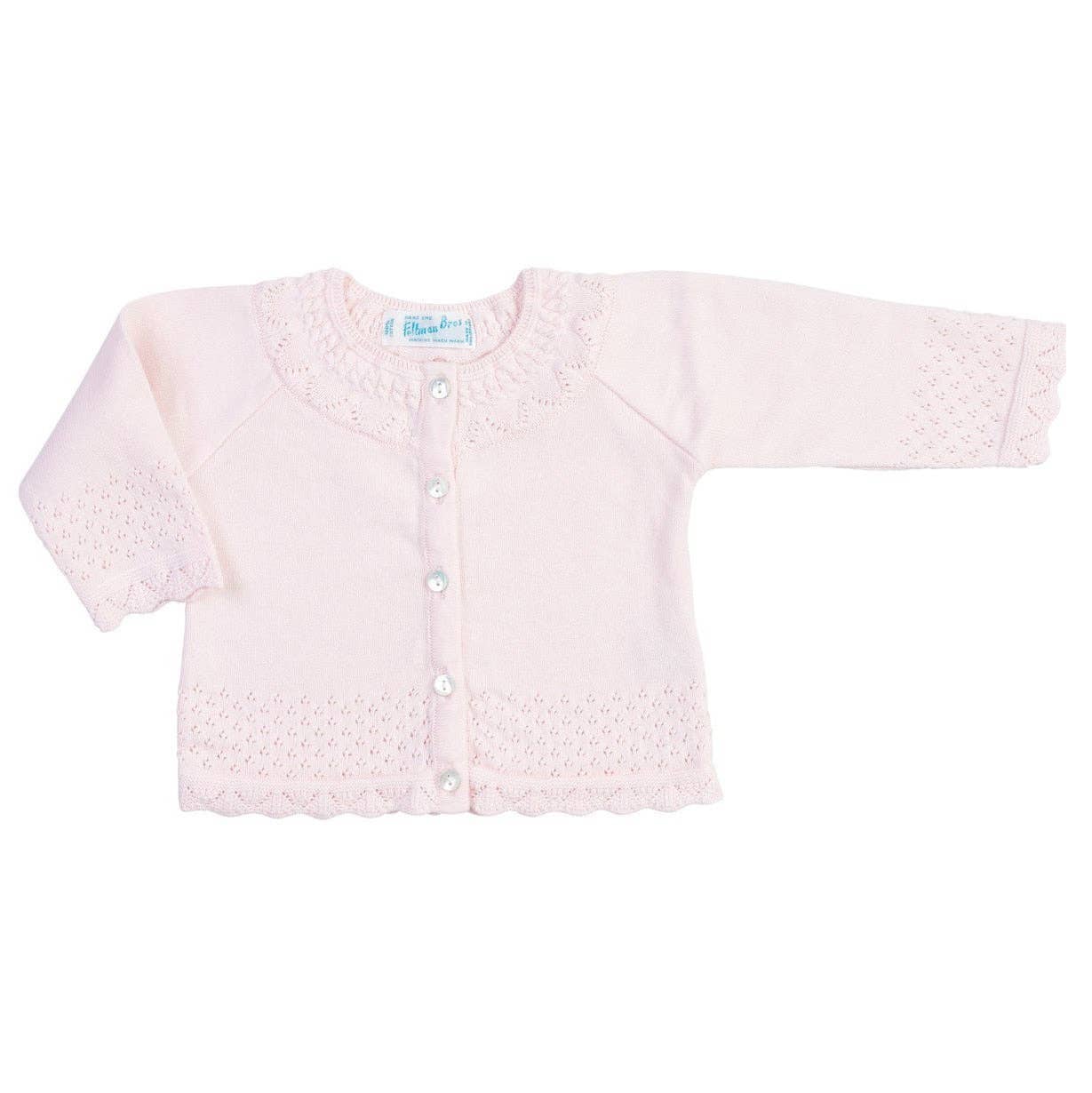 Baby & Toddler Girls Pointelle Ruffle Knit Cardigan