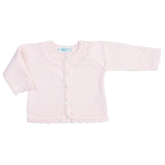 Baby & Toddler Girls Pointelle Ruffle Knit Cardigan