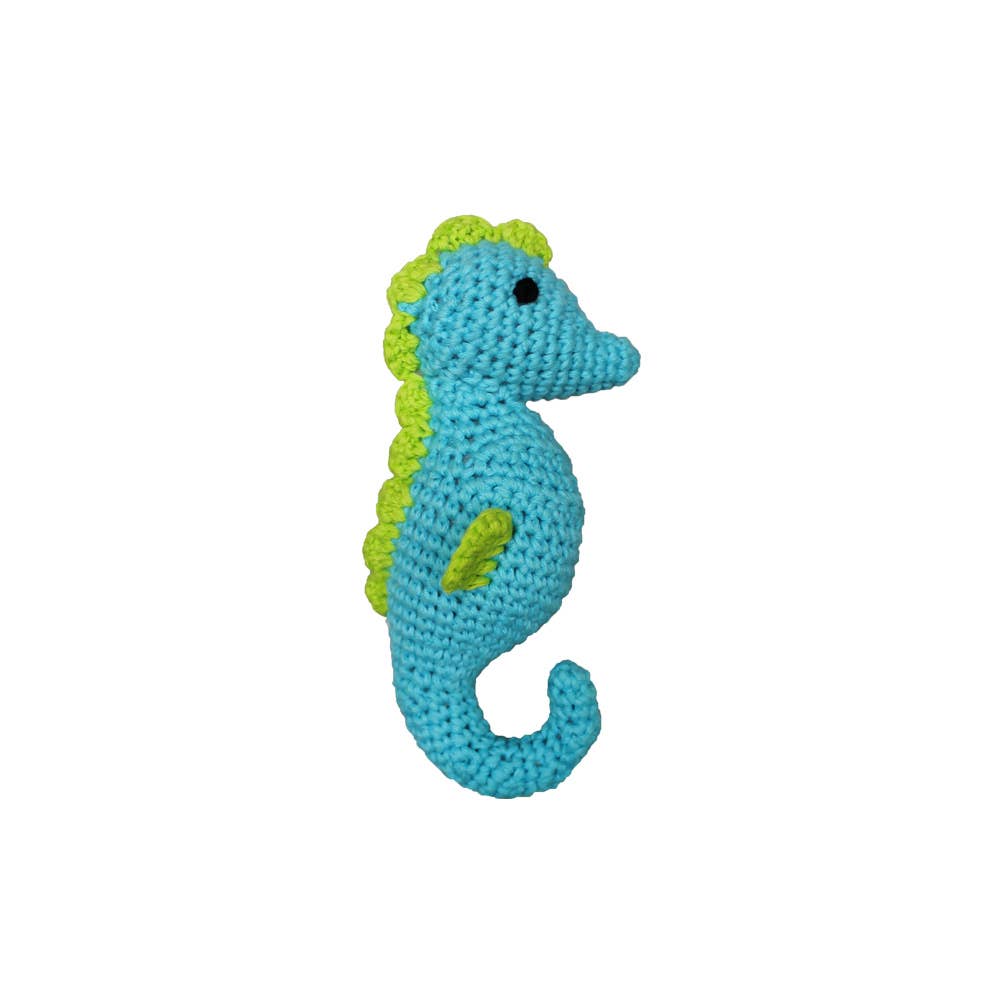 Seahorse Hand-Crochet Rattles