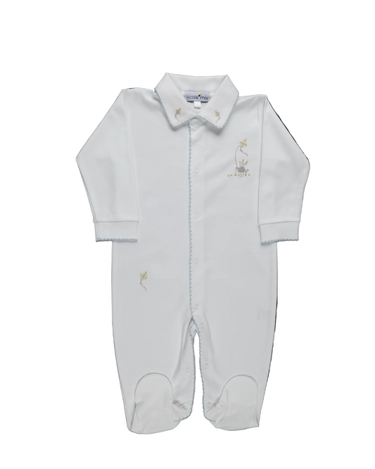 Baby Bunny Boy Play Pima Open Front Jumpsuit