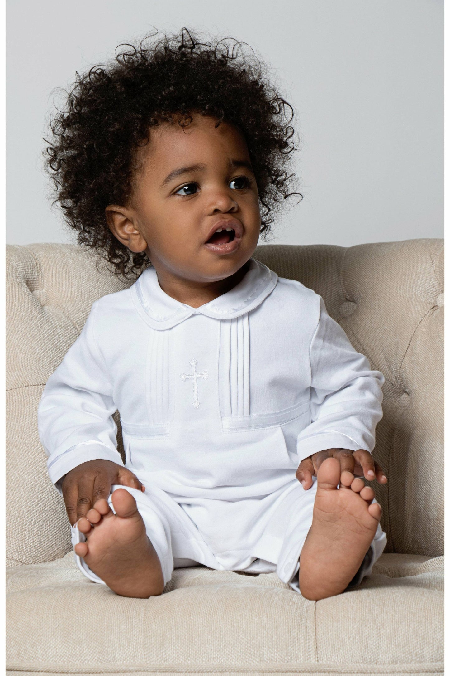 Carriage Boutique Baby Boy Elegant Christening Outfit with H