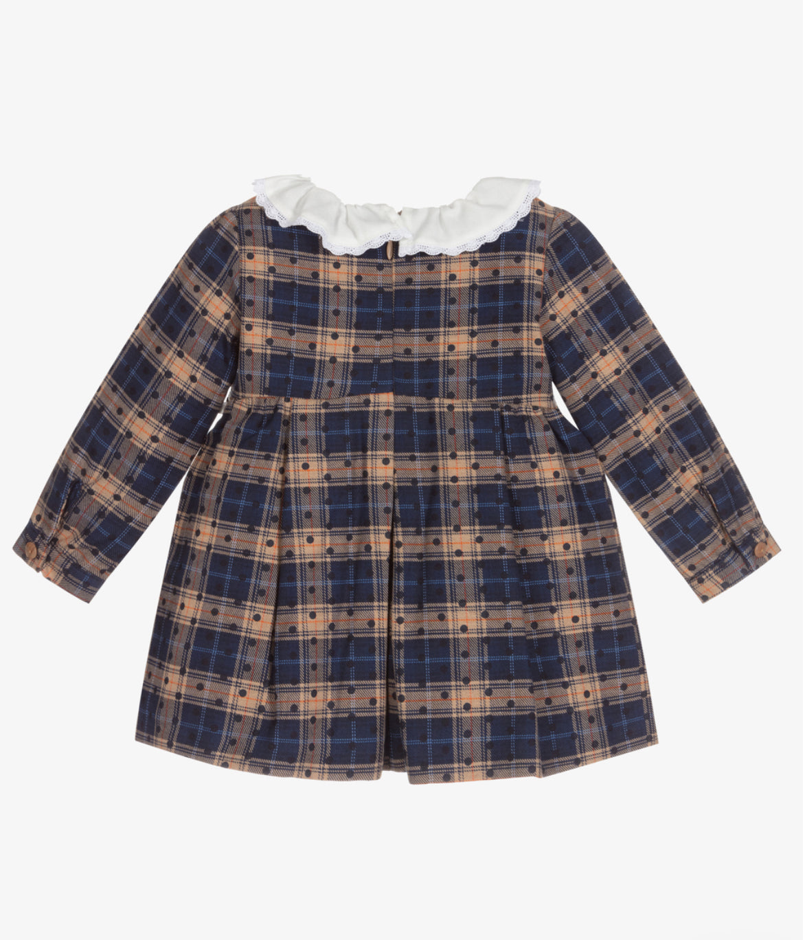 Blue & Beige Check Dress