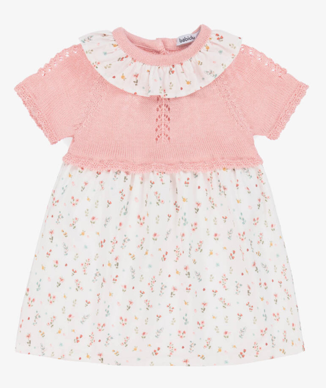 Pink Floral Cotton Dress