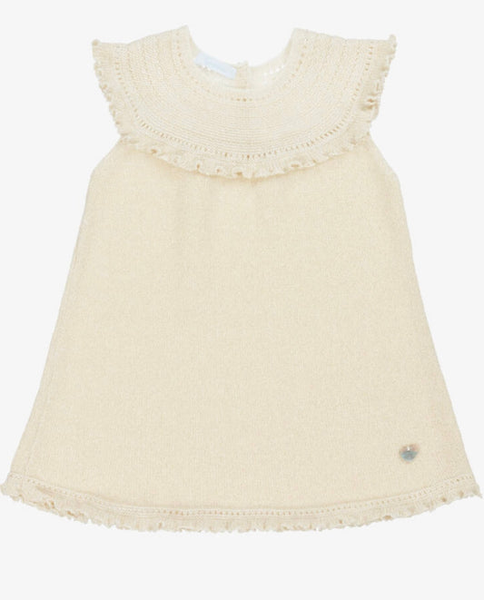 Shimmering Gold Knit Dress