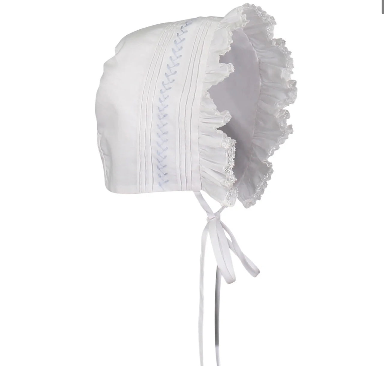 Girls Ivory Vintage Bonnet