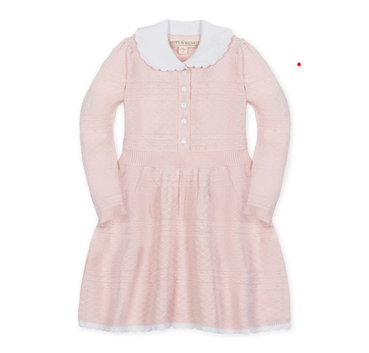 Organic Peter Pan Collar Sweater Dress