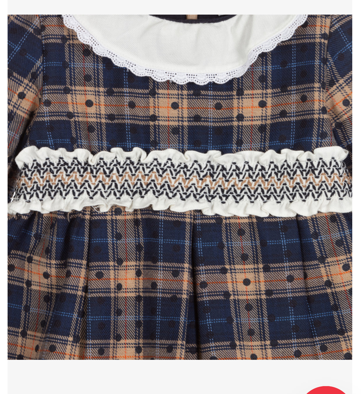 Blue & Beige Check Dress