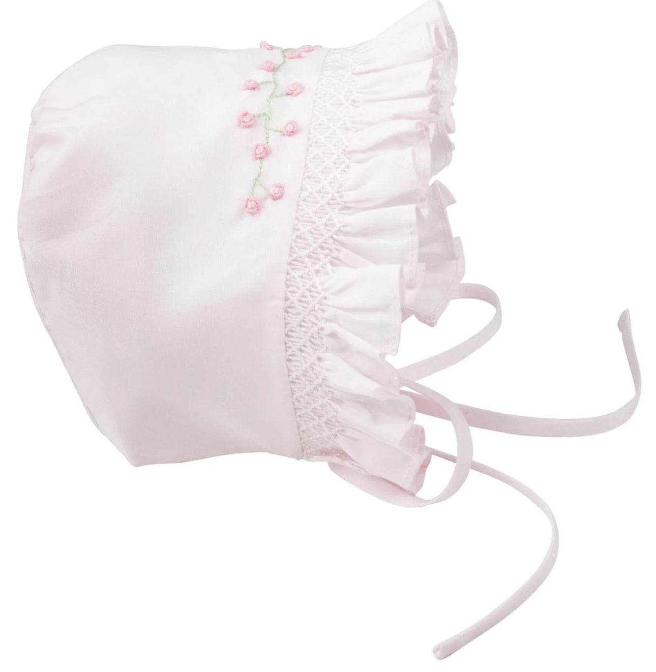 Girls Rose Garden Smocked Bonnet