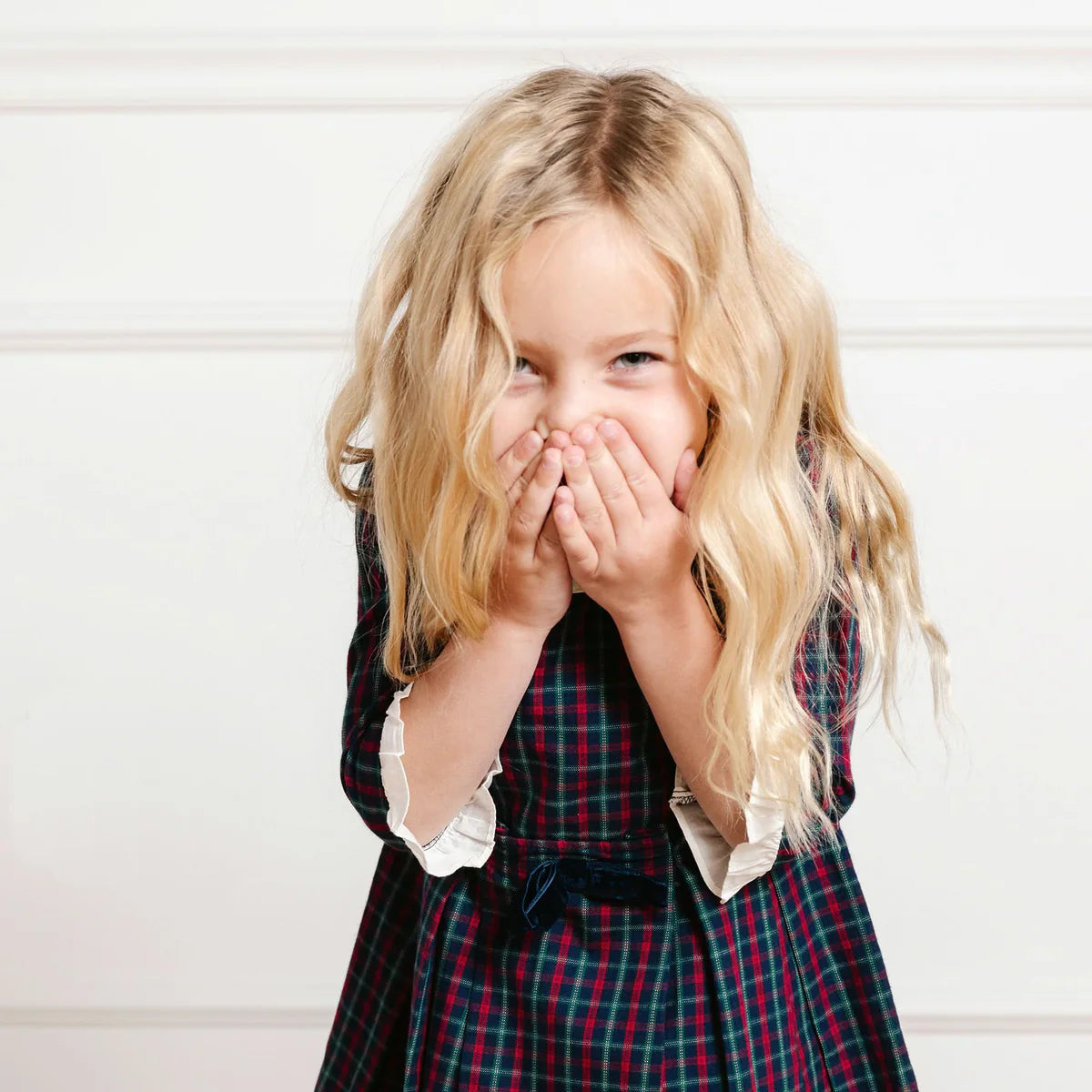 Organic Ruffle Trim Party Dress