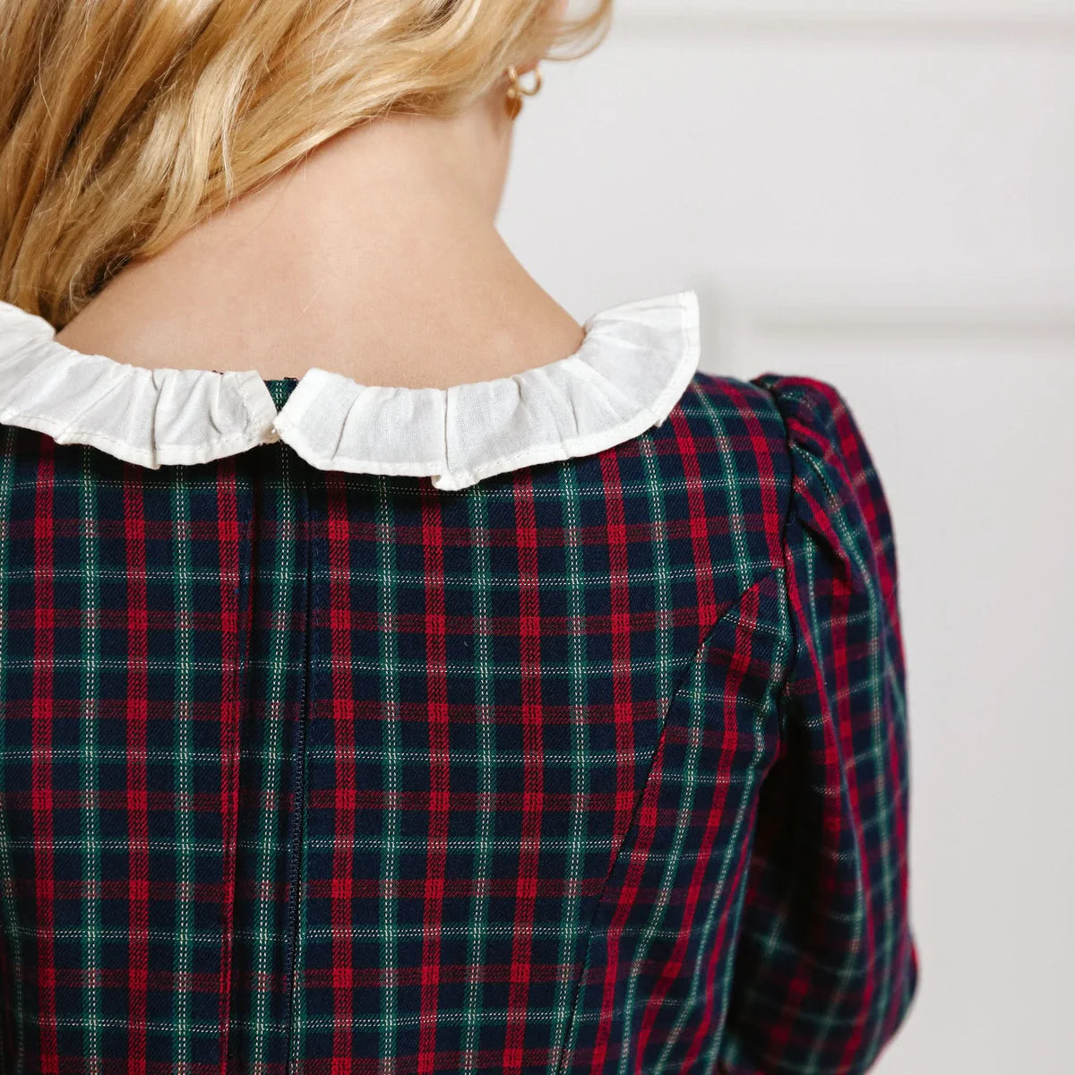 Organic Ruffle Trim Party Dress