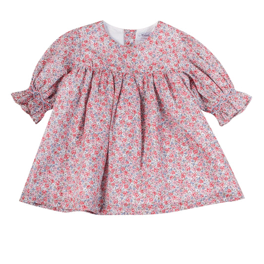 Smocked Floral Dress