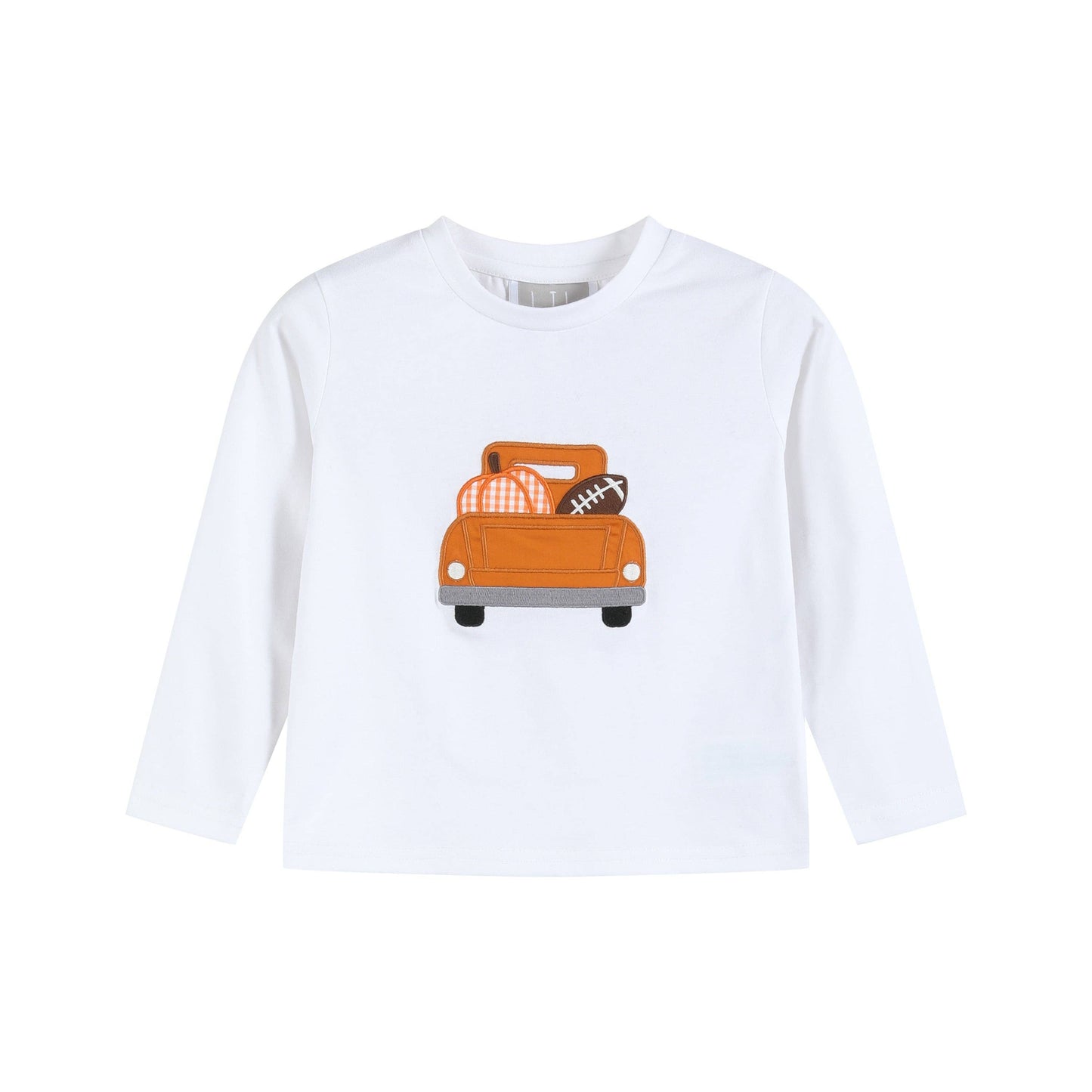 White Football Truck Shirt and Brown Pants Set