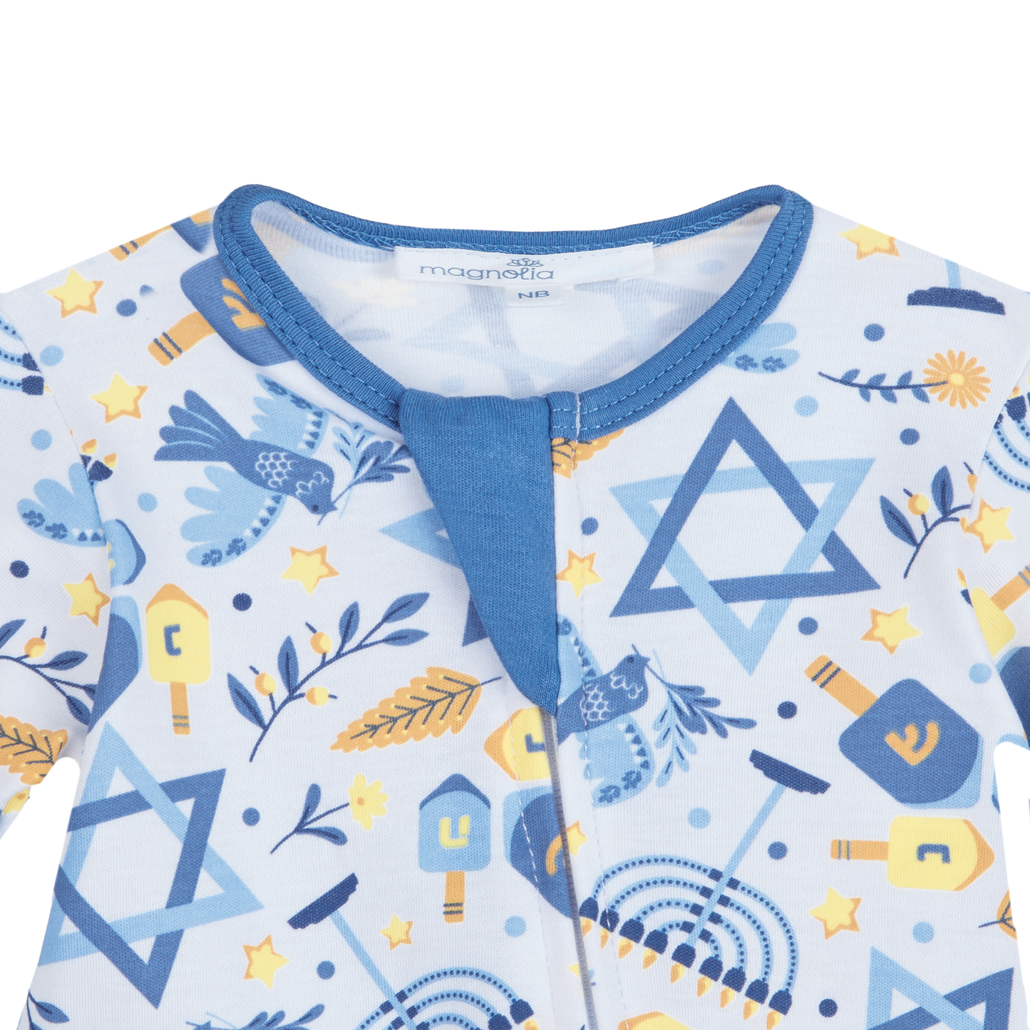 Hanukkah Nights Zip Footie
