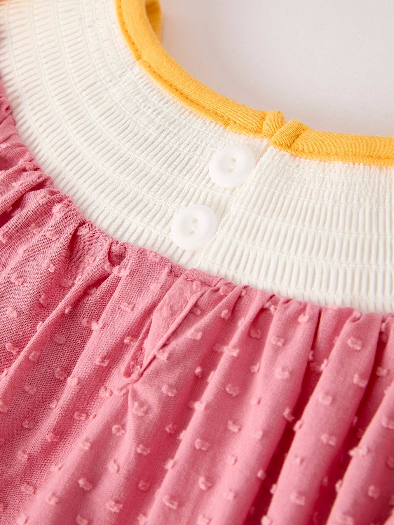 Fall Thanksgiving Turkey Leaf Embroidered Bow Girls Dress