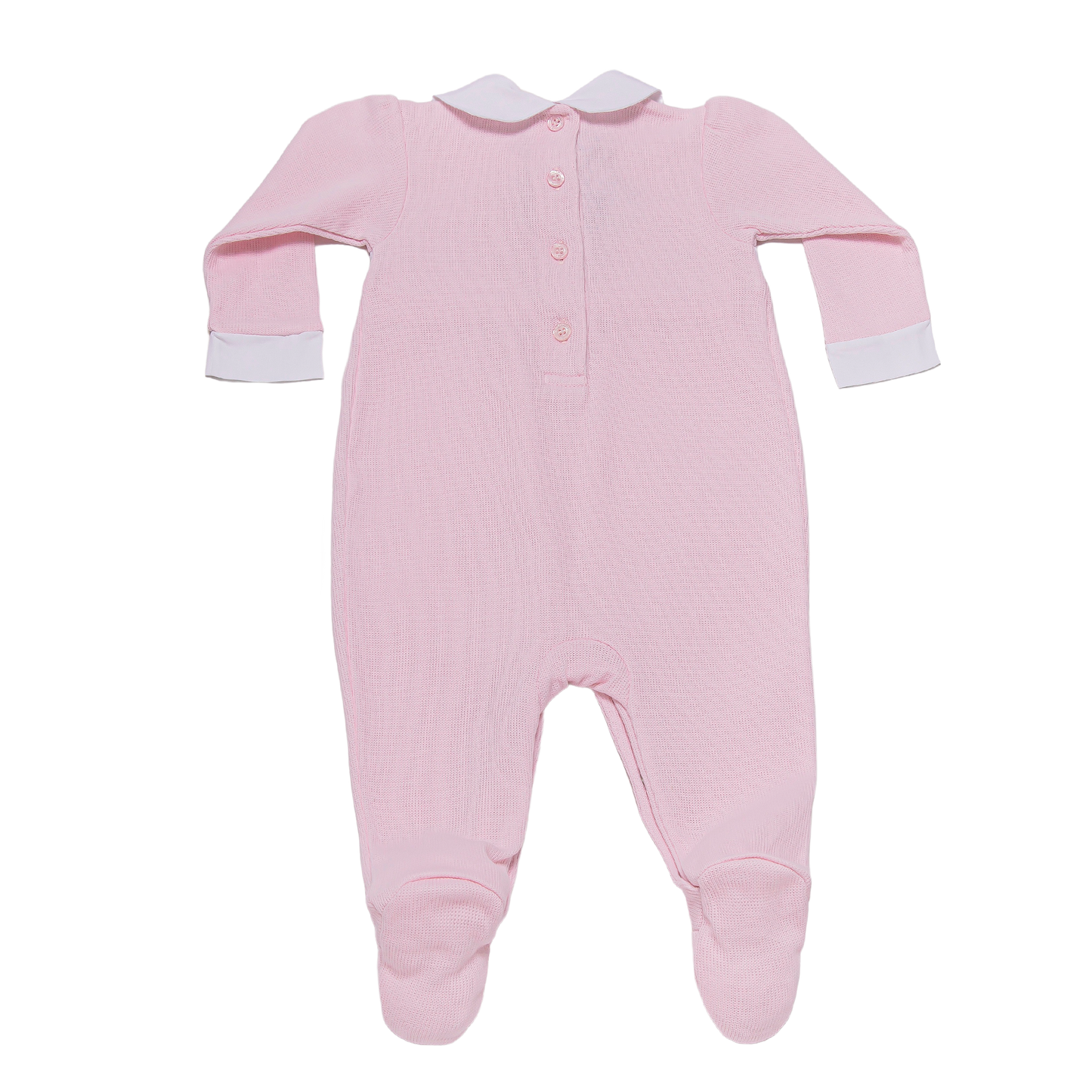 Pink Bear & Balloon Pima Cotton Footie
