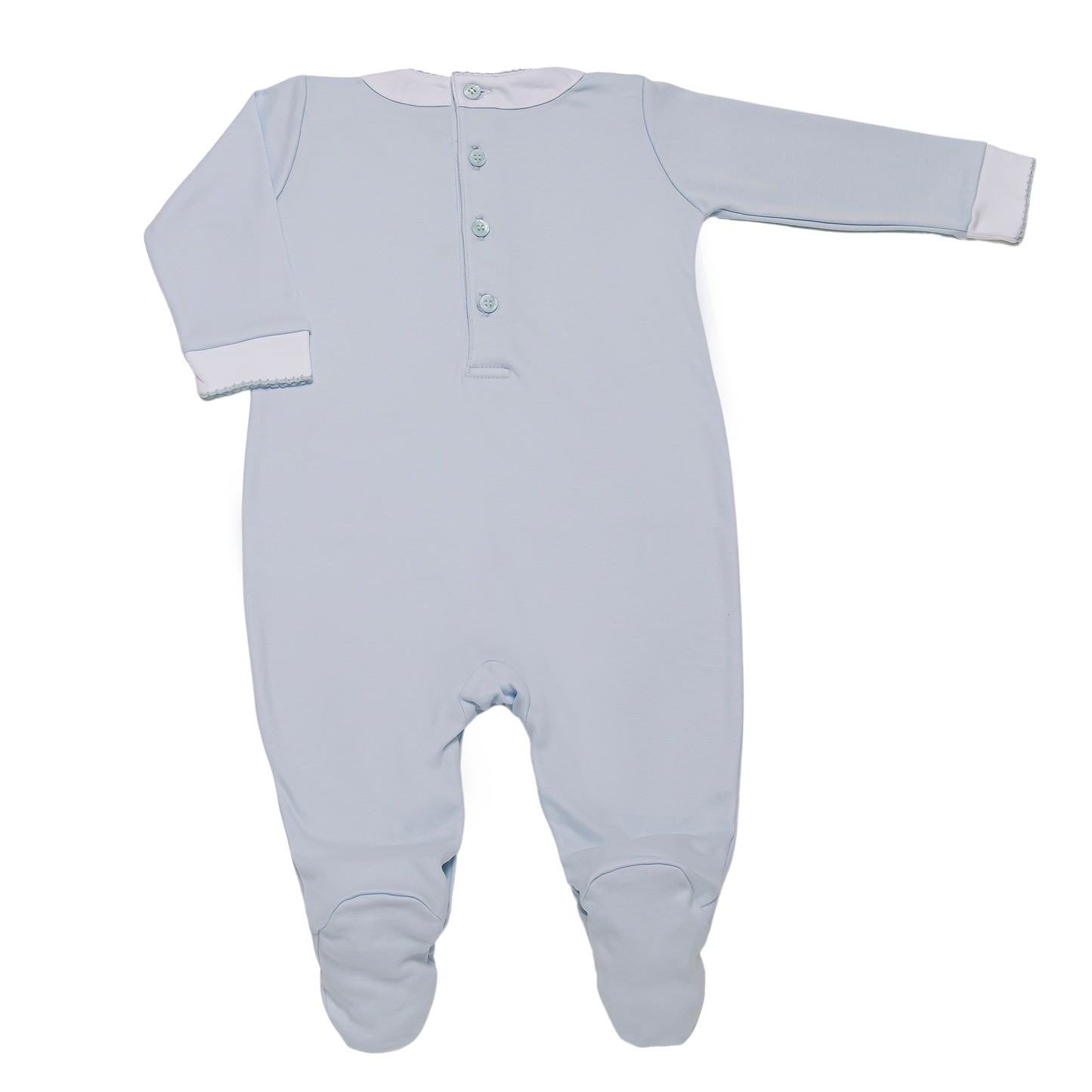 Baby Beach Boy Pima Cotton Footie