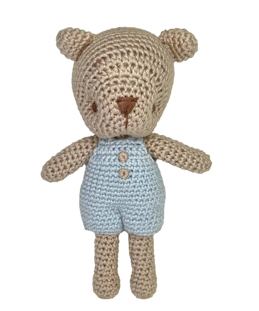 Bear Bamboo Crochet Rattle