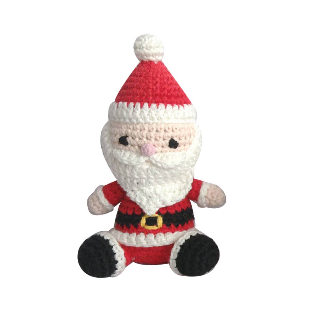 Santa Hand-Crochet Rattle