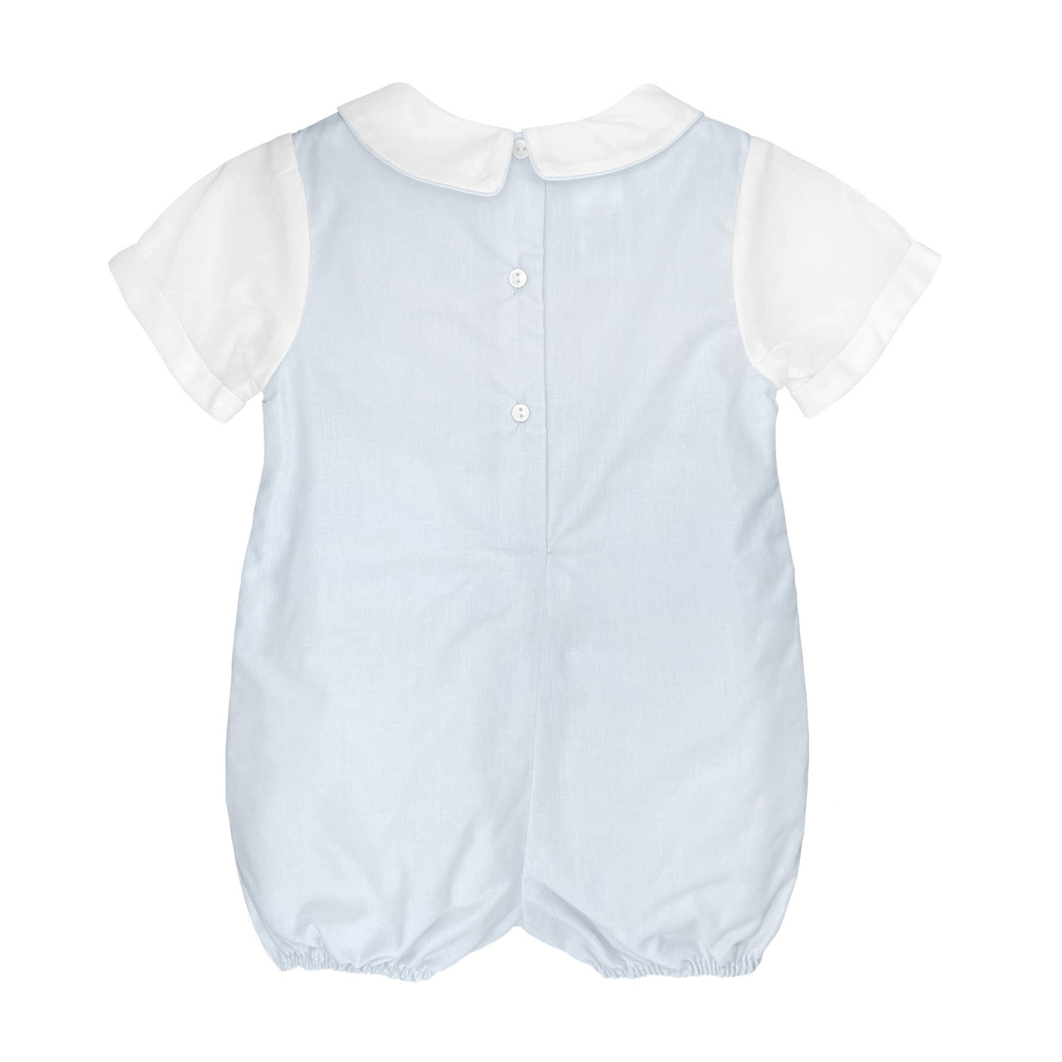 Light Blue Romper with Side Tabs