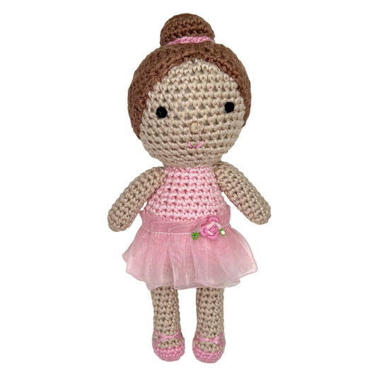 Ballerina Bamboo Crochet Rattle