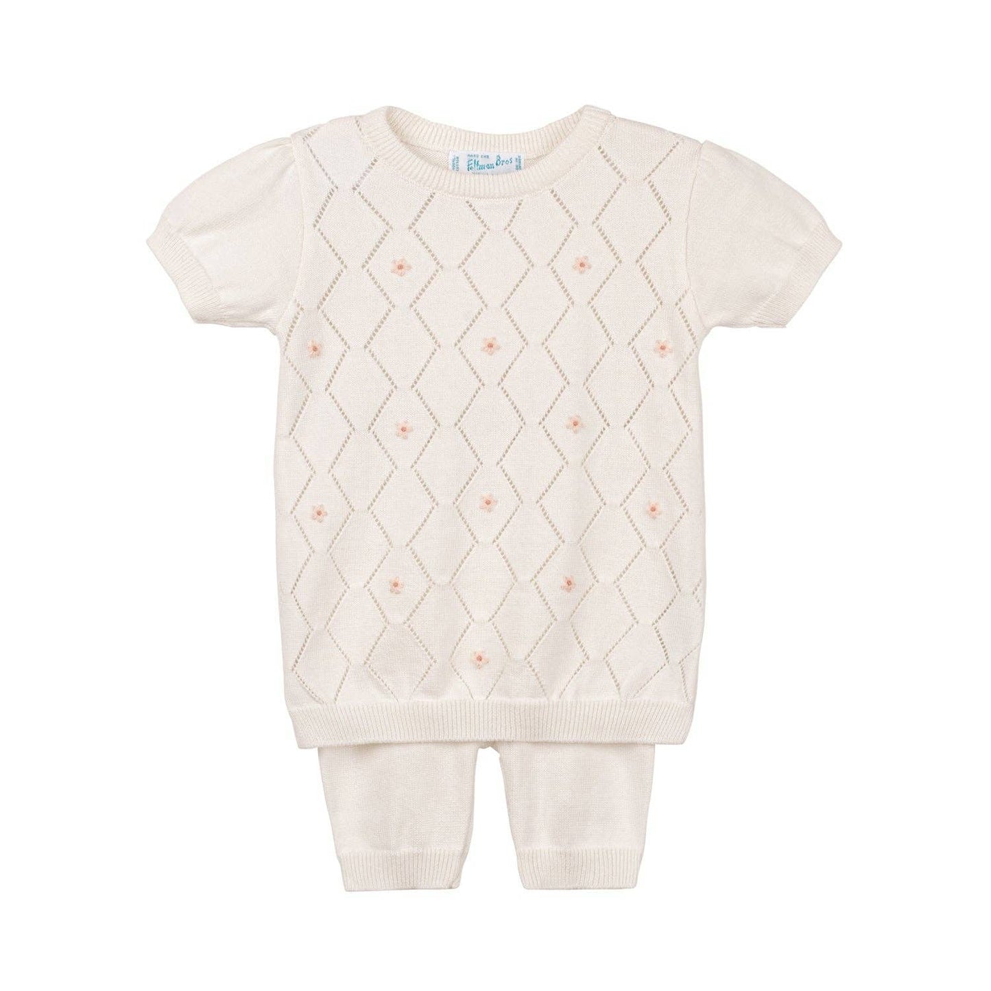 Girls Eyelet Knit Set