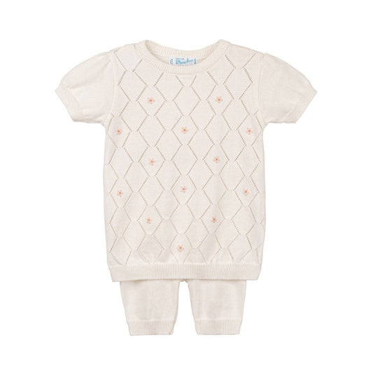 Girls Eyelet Knit Set